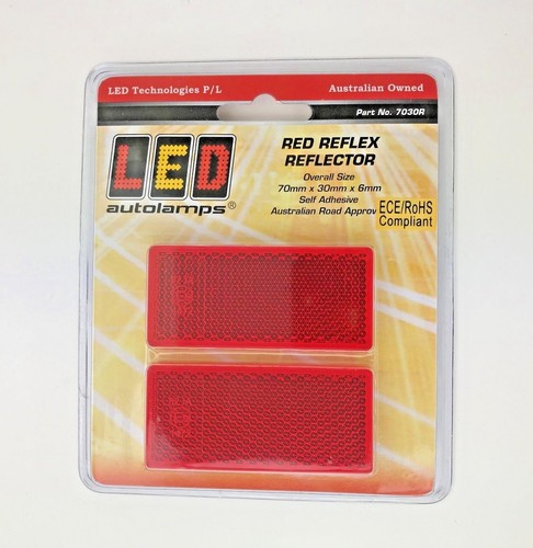 Red rectangle reflectors - 2,
