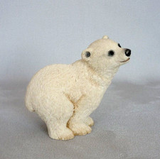 Sherratt & Simpson Polar Bear Cub Figurine. 6.5cm tall. Vintage, Great Condition