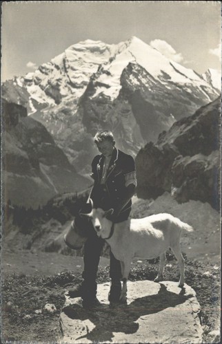 1939 swiss alps rppc - alps,