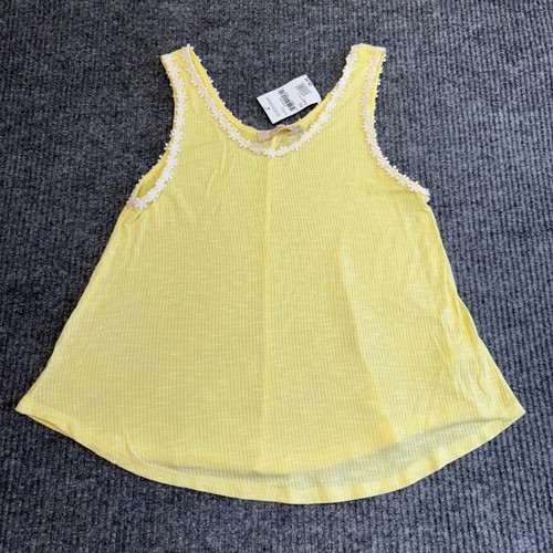 Elodie yellow ribbed tank - yellow,