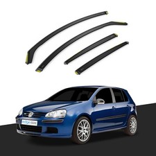 VW GOLF MK5 2004-2009 5 Door Hatchback Wind Deflectors 4pc Tinted