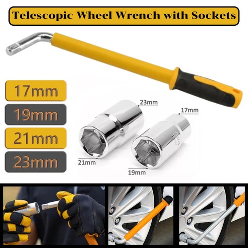 Telescopic wheel brace wrench - wheel,