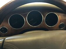 For Jaguar XJ8 XJ X308 1997-2002  Chrome Gauge Trim Dial Rings Polished Alloy x5