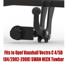 Swan neck tow - tow, bar
