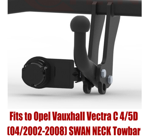 Swan neck tow bar - bar, for