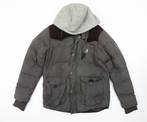 Kangol men grey puffer - kangol,