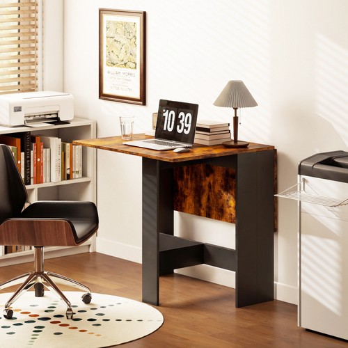 Homcom wooden folding table - wooden,