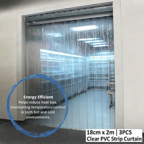 3pc pvc strip curtain - 3pc, door