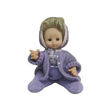 Vintage Effe Doll With Minifon Voice Box Knitted Outfit Italy 16" NOT WORKING