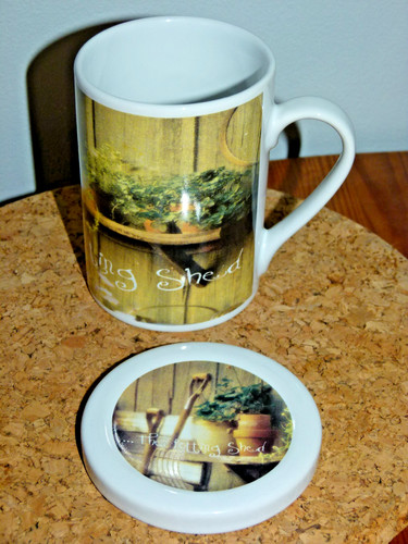 Potting shed mug with - shed,