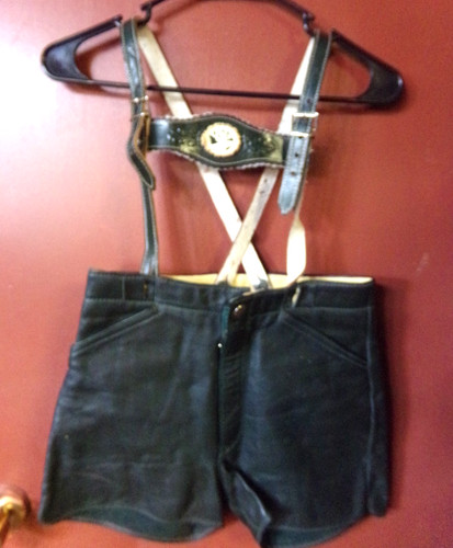 Kids dark green leather - kids,