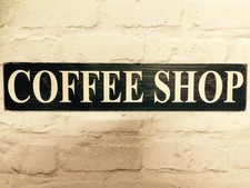 Coffee Shop Sign Plaque