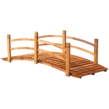 6FT Wooden Garden Bridge with