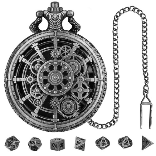 7pcs tiny polyhedral - polyhedral, metal