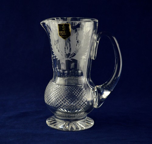 Edinburgh crystal thistle - thistle, jug