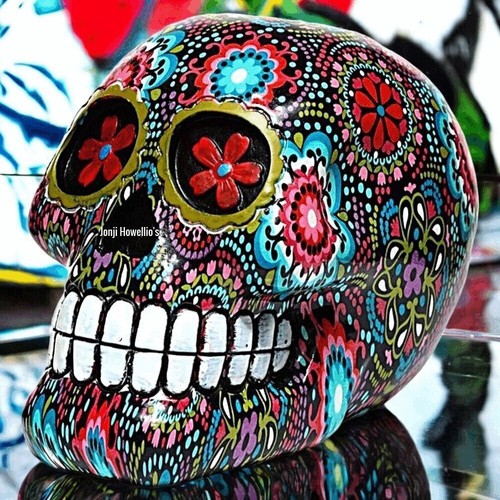 Day the dead floral print - of,