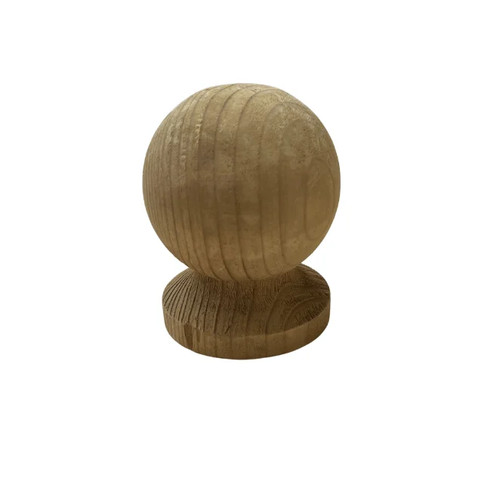 Wooden ball finial for 100mm - wooden,