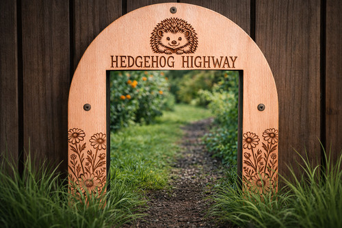 Hedgehog highway sign - hedgehog,
