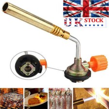 Butane Gas Blow Torch Flamethrower Burner Welding Ignition Camping BBQ Tool UK