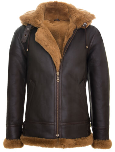 Men genuine sheepskin flying - sheepskin,