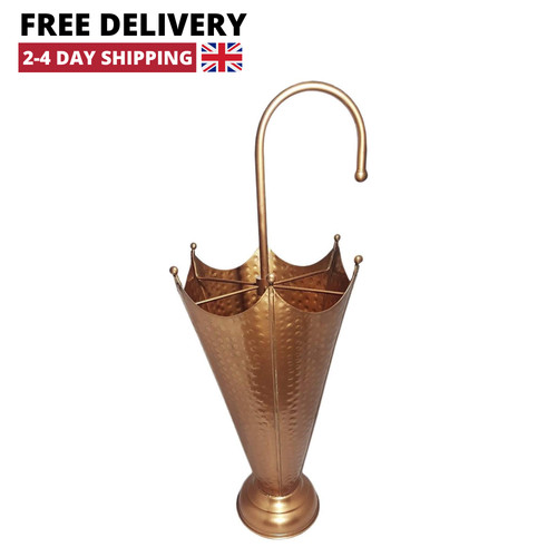 Vintage copper umbrella stand - vintage,