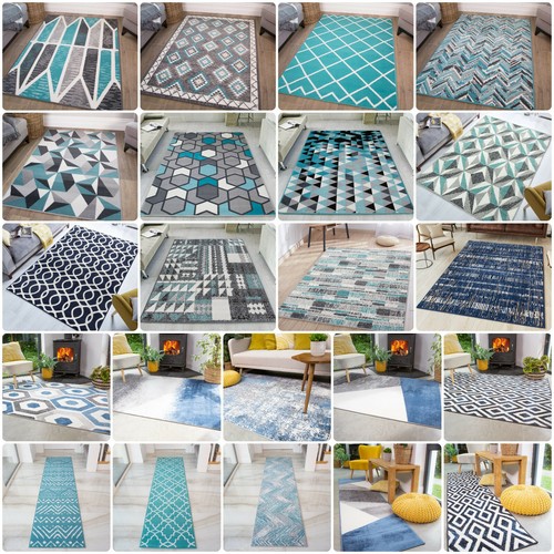 Modern teal rug - teal, |