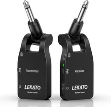LEKATO Upgraded Wireless Guitar System,Cordless Transmitter Receiver Set Built-