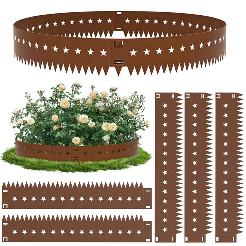 Corten steel lawn edging - steel,