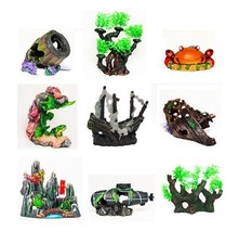 Aquarium Fish Tank Ornament Artificial Decoration - Bogwood Cave Rock Ship Boat