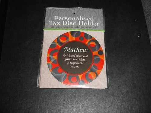 Tax disc holder - tax,