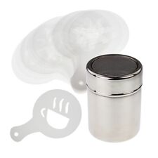 Coffee/ Cocoa Shaker With 16 Stencils - Cappuccino Latte Hot Chocolate - IN-108