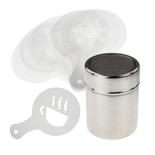Coffee cocoa shaker with 16 - cocoa,