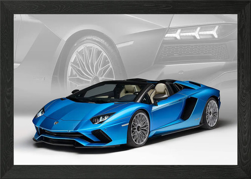 Blue lamborghini aventador - lamborghini,