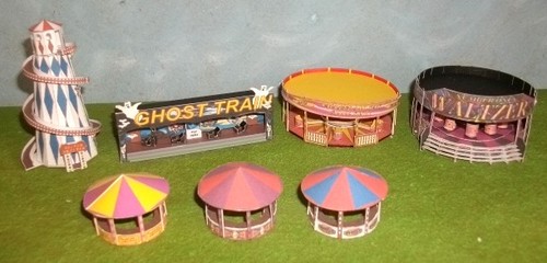 Fairground set card models - set,