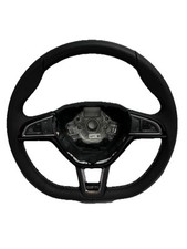 Skoda Octavia VRS 3 Spoke Steering Wheel For 2014-2015 (Black/Grey) 5E0419091AP
