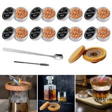 Cocktail Smoker Kit With Wood Chips For Infuse Cocktails Wine Metal Box Wood