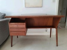 Gunnar Nielsen Tibergaard Mid Century Danish Teak Desk / Table 1960s
