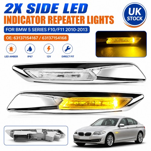 Pair chrome side indicator - chrome,