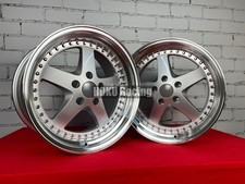 4X 18 inch WORK EQUIP style deep dish wheels SILVER fit for BMW E36 E46 E90