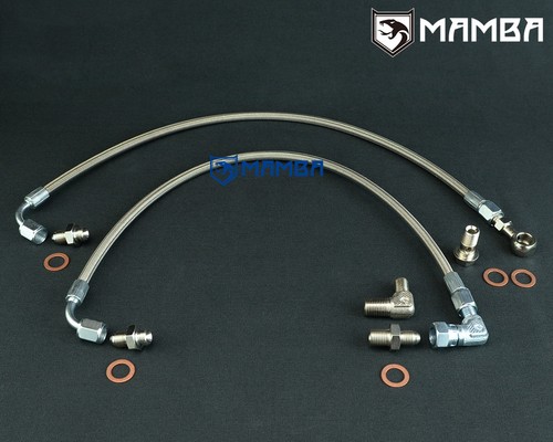 Turbo oil feed line for - feed,