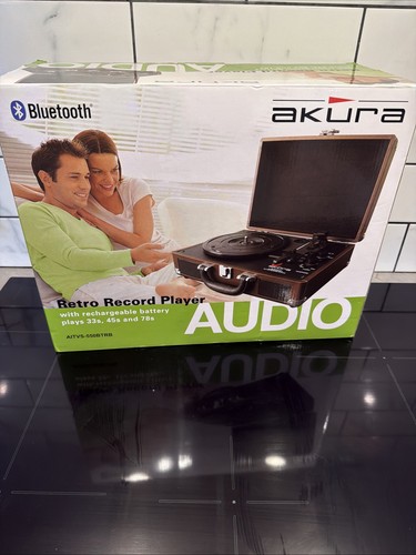 Retro record player - record,