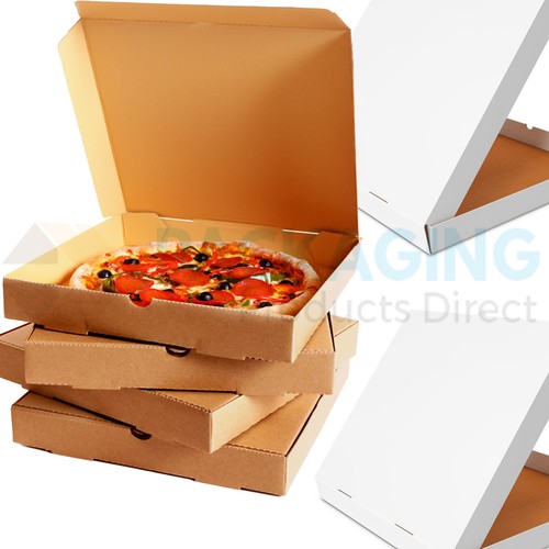 100 plain pizza - plain, boxes