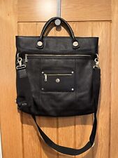 Oversized Black & Gold Leather