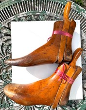 Antique Pair of Solid Wood Boot Trees Size 8 Impressed