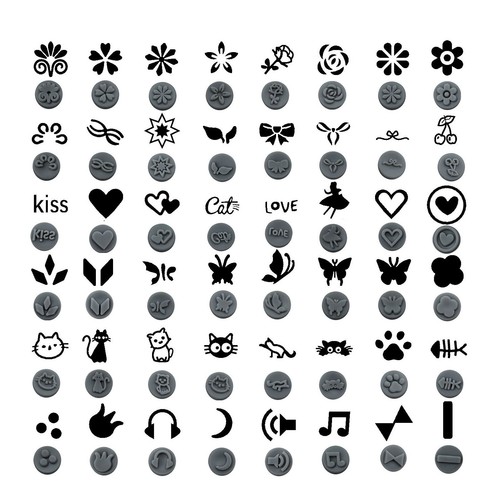 Nail stamp pen set - 48,