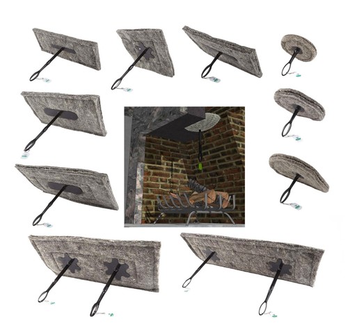 Chimney flue draught excluder - draught,