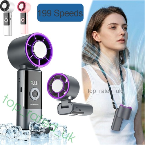 Portable handheld neck fan - neck, usb