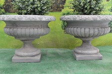 PAIR OF VICTORIAN URNS GARDEN