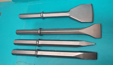 4pc 32mm Hex Breaker Chisel Set Hydraulic Concrete Breaker JCB Beaver HM25 HM29