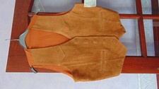 ladies tan leather waistcoat